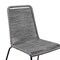 Armen Living Shasta Outdoor Metal and Gray Rope Stackable Dining Chair, PK2 LCSHSICH - alternate 10